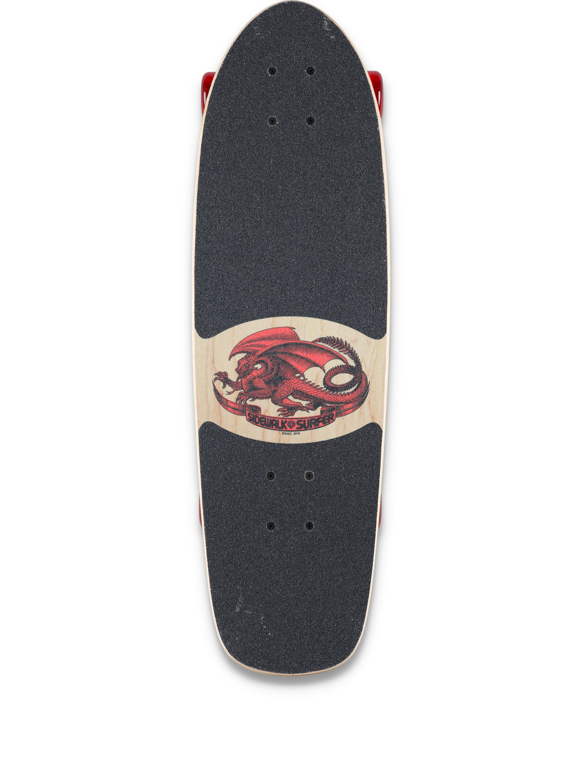 Powell Peralta Sidewalk Surfer Quad Stringer Birch Complete Skateboard,  color MULTICOLORED