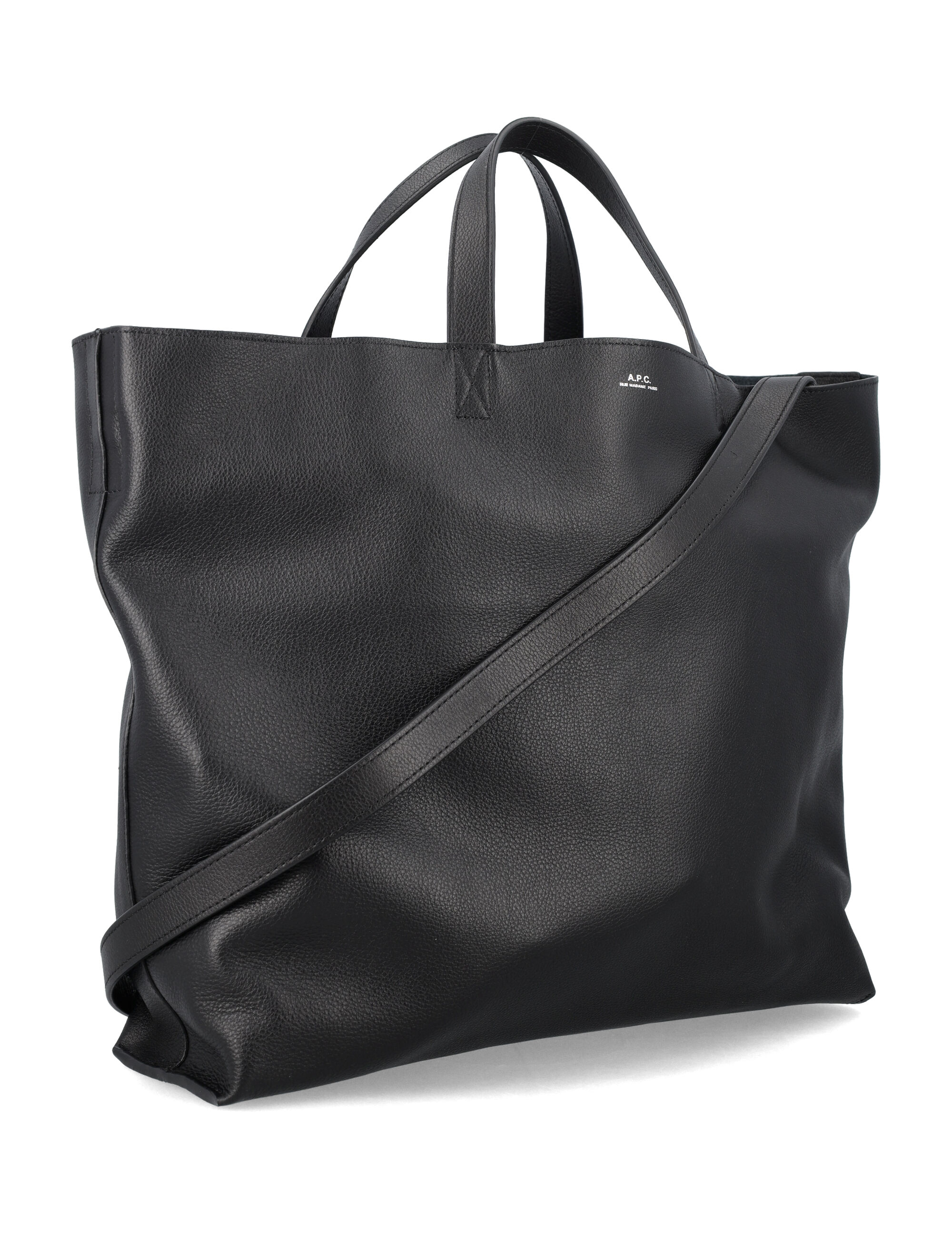 Maiko medium horizontal shopper tote, color BLACK | Spazio