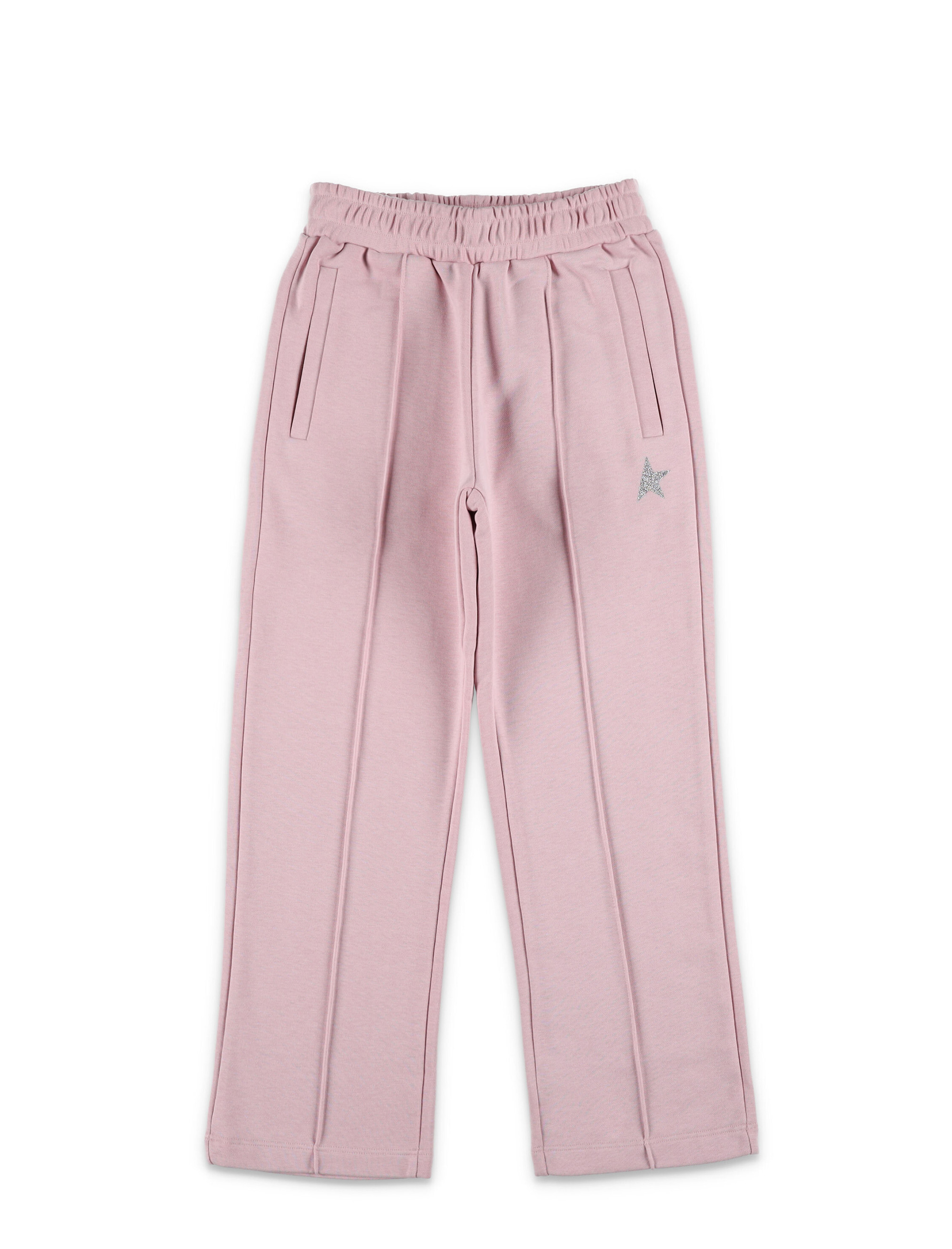 Pants fleece, color PINK/SILVER | Spazio Pritelli Official
