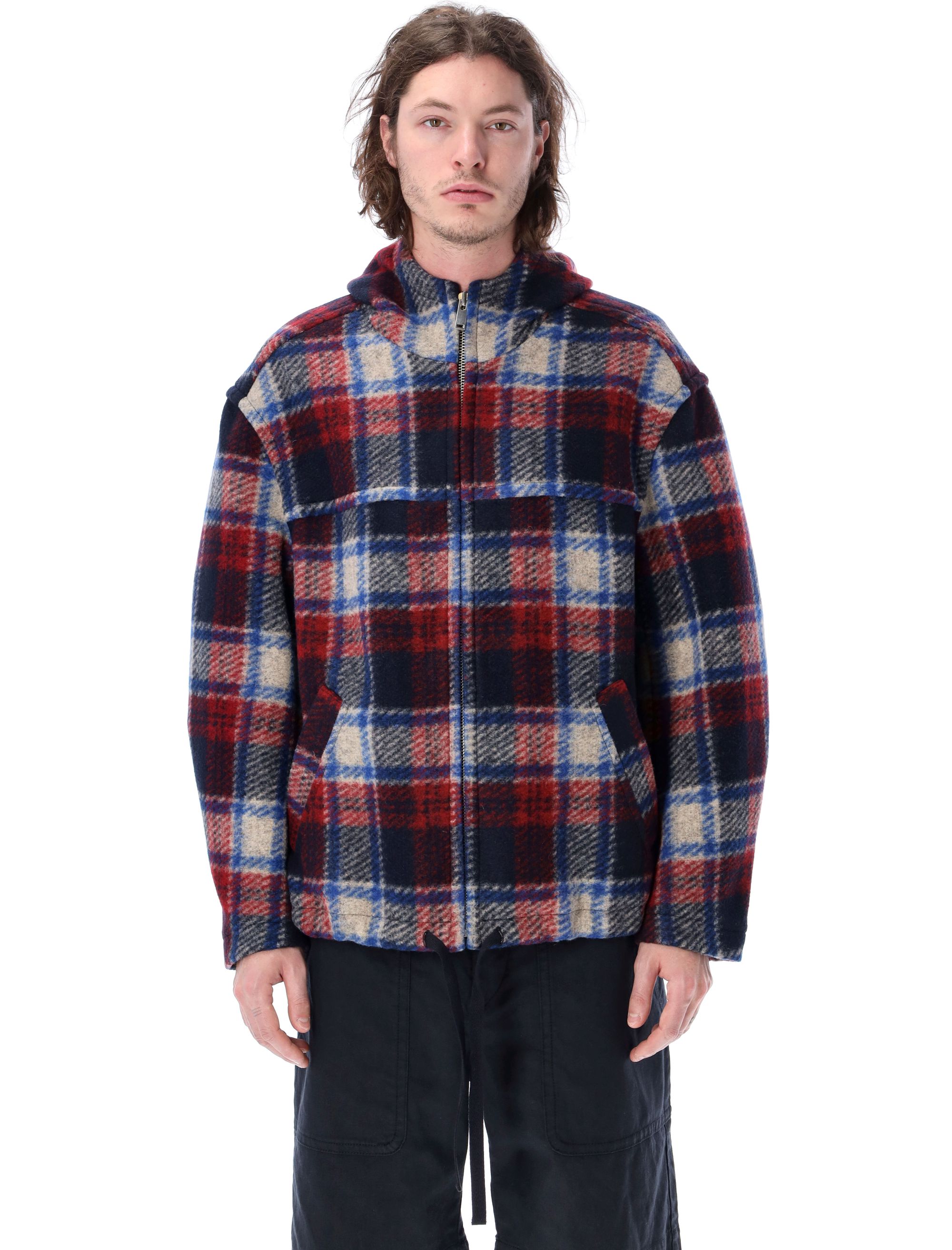 Kurt jacket, color CHECK BLUE MULTICOLOR | Spazio Pritelli Official Website