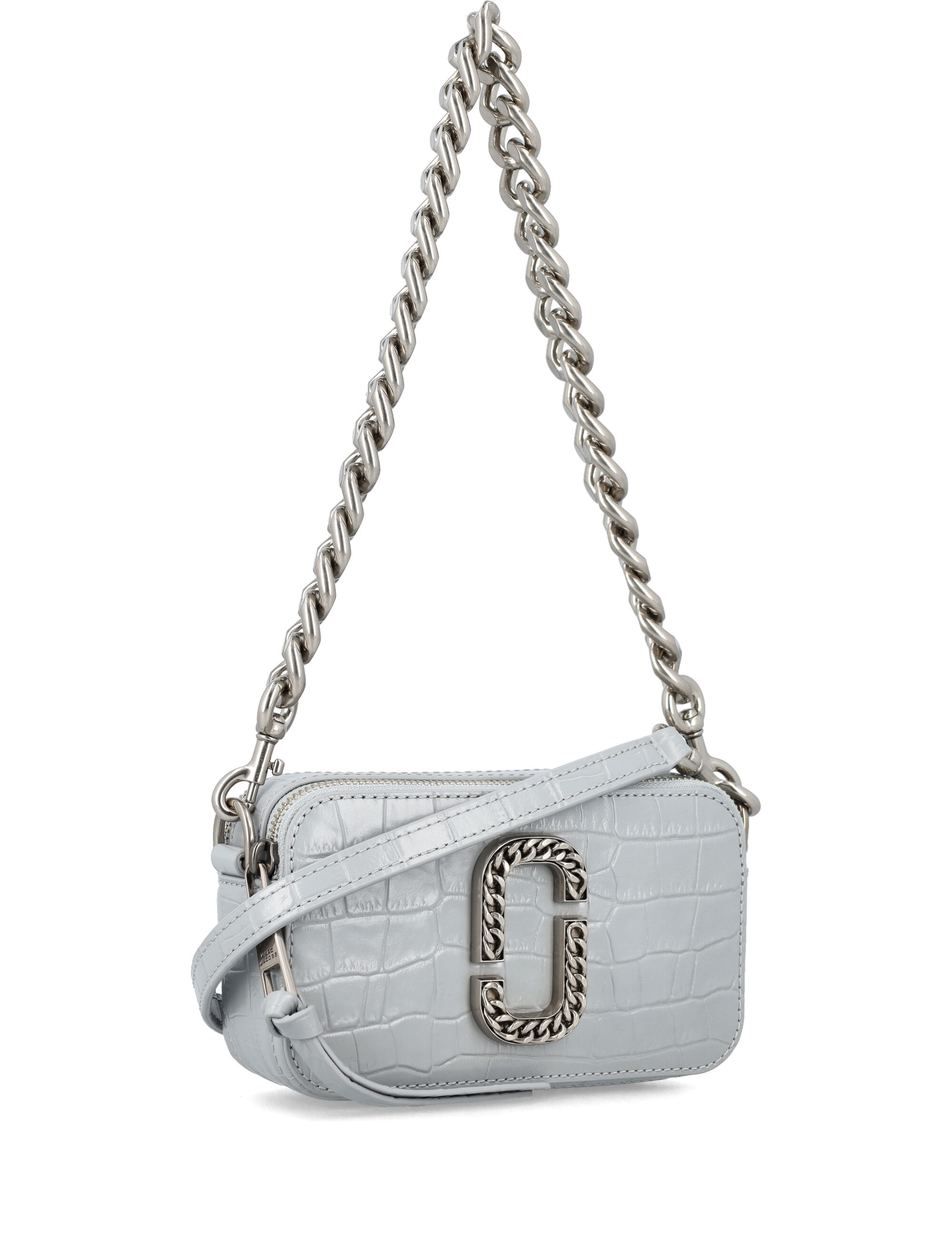 The Croc-Embossed Snapshot, color QUARRY GREY | Spazio