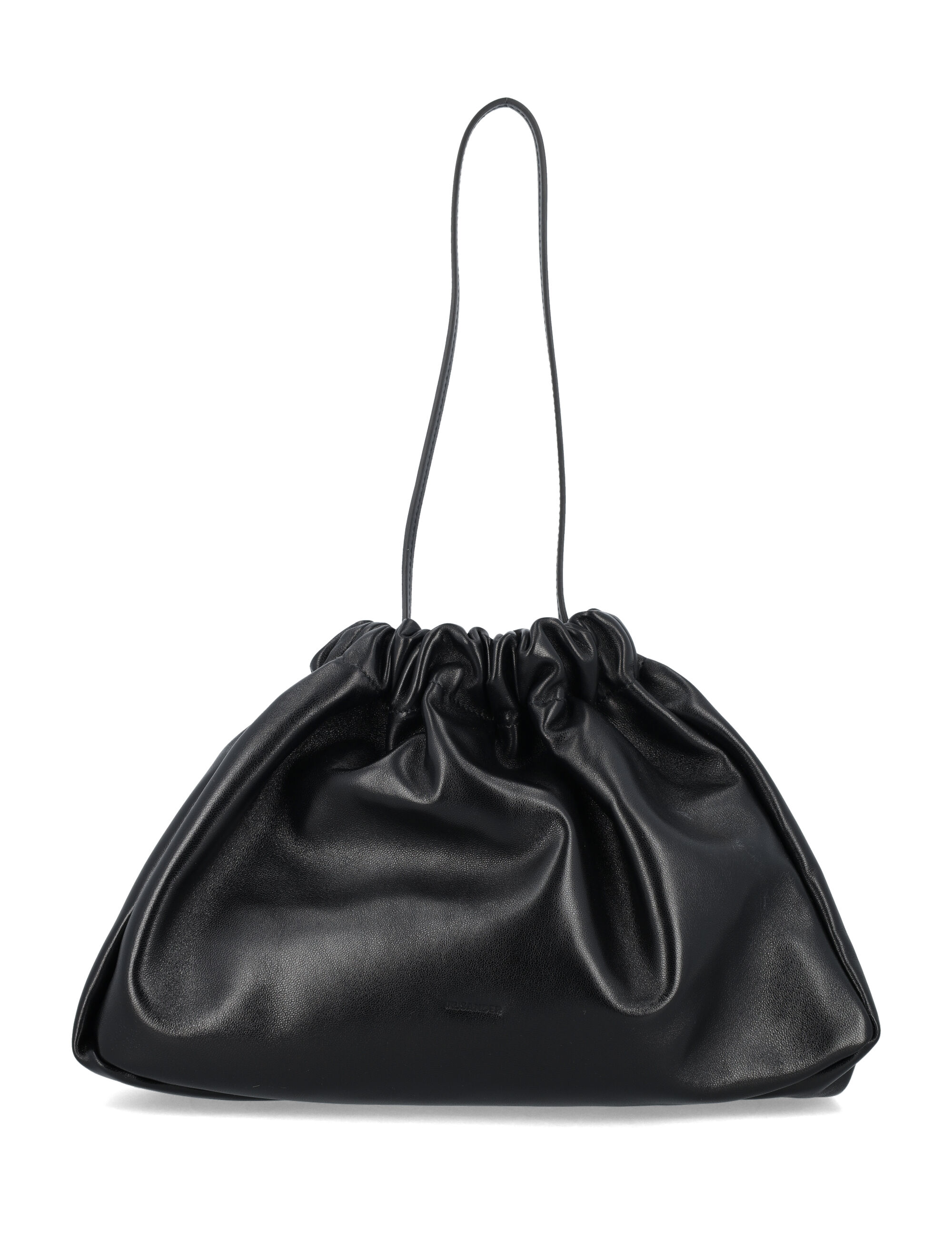 Leather clutch bag, color BLACK | Spazio Pritelli Official Website