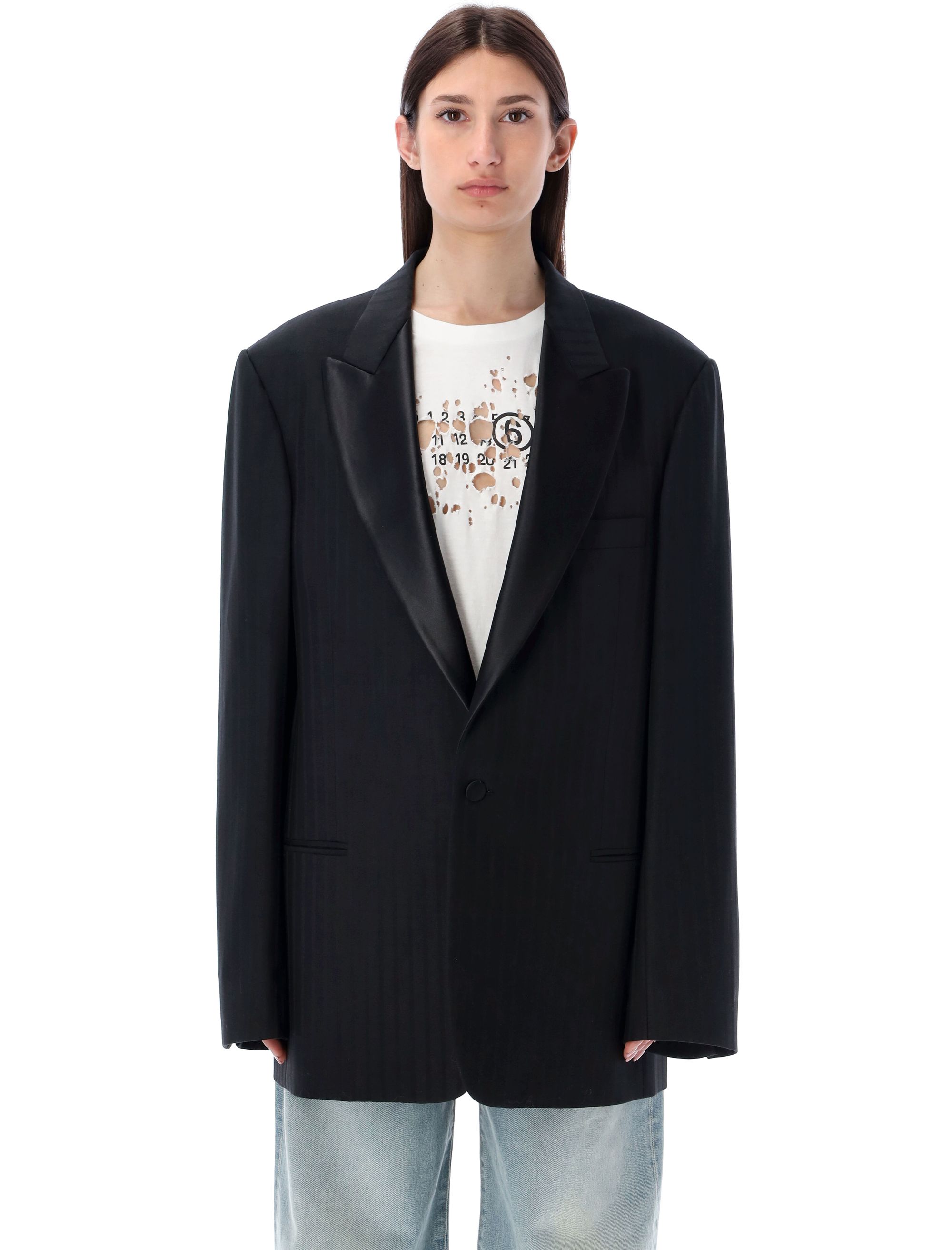 Wool blazer, color BLACK | Spazio Pritelli Official Website