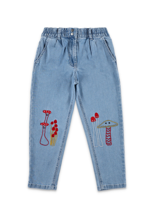 Embroidered jeans - Girl Apparel | Spazio Pritelli