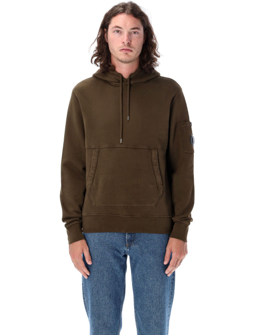 Diagonal Fleece Lens Hoodie - Apparel | Spazio Pritelli