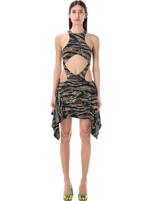 Magnolia military print mini dress - Dress | Spazio Pritelli