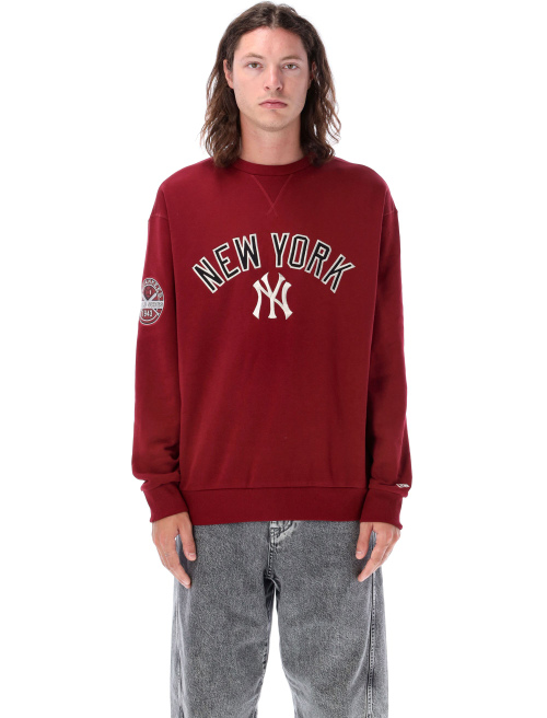 MLB Large Logo Dark Red Crew Neck Sweatshirt - Fleece | Spazio Pritelli