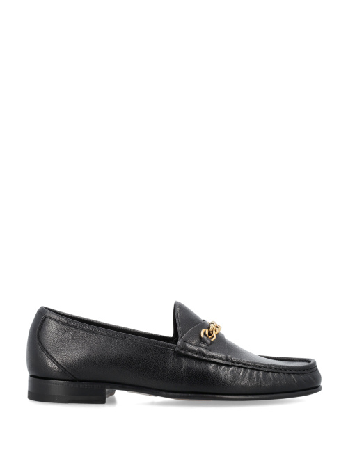 Grain leather york chain loafer - Shoes | Spazio Pritelli