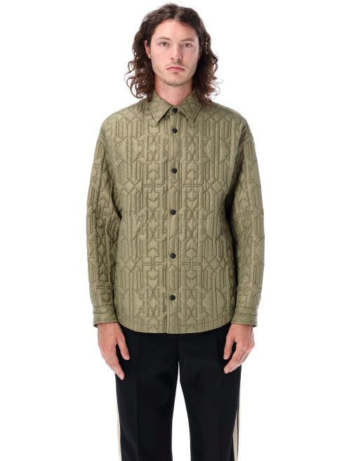 Allover monogram quilted overshirt - Outerwear | Spazio Pritelli