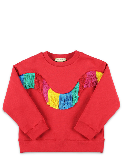 Rainbow fringed sweatshirt - Girl | Spazio Pritelli