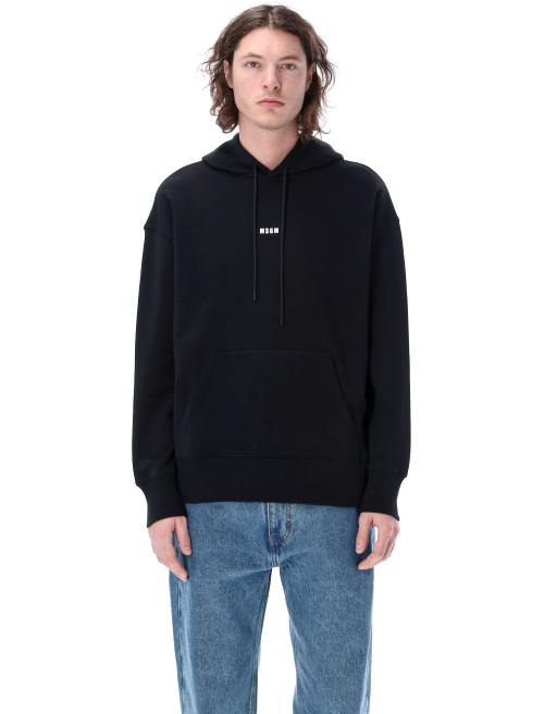 Micro logo hoodie - Fleece | Spazio Pritelli