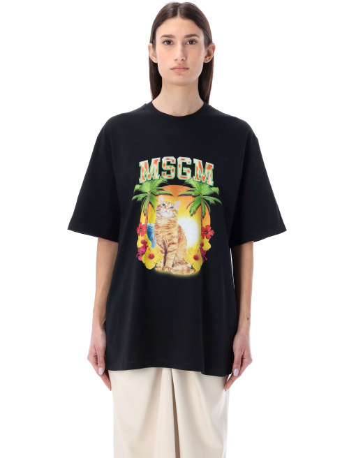 Cat graphic print T-shirt - T-shirt | Spazio Pritelli
