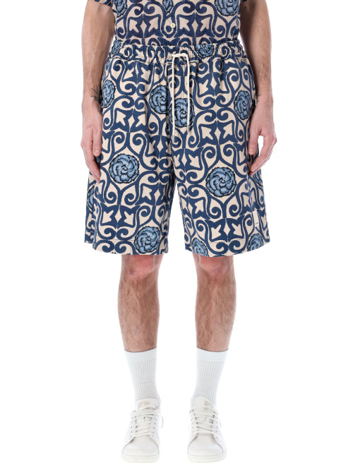 Majolica print shorts - Apparel | Spazio Pritelli