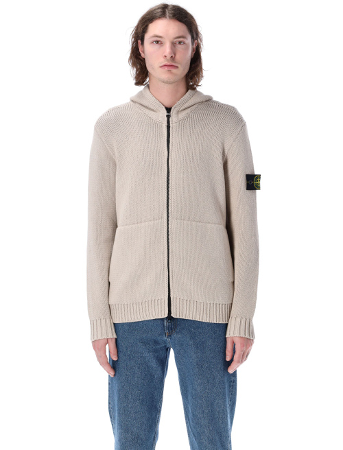 Zipped cotton hoodie - Knitwear | Spazio Pritelli