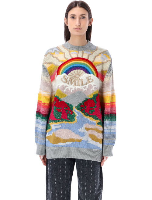 Kind Intarsia sweater - Knitwear | Spazio Pritelli
