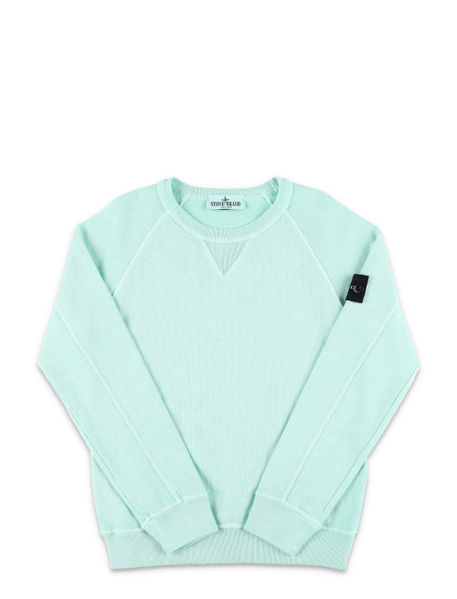 Malfile fleece garment dye crewneck - Boy apparel | Spazio Pritelli