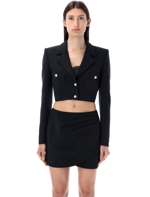Light wool cropped jaket - Jacket | Spazio Pritelli