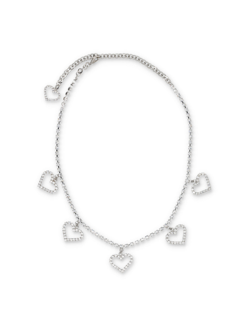 Crystal necklace with hearts pendant - Summer sales | Spazio Pritelli