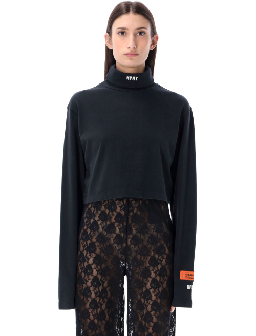 Rollneck crop T-shirt - T-shirt | Spazio Pritelli