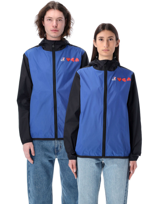 Bicolor waterproof zip jacket with hood - Apparel | Spazio Pritelli