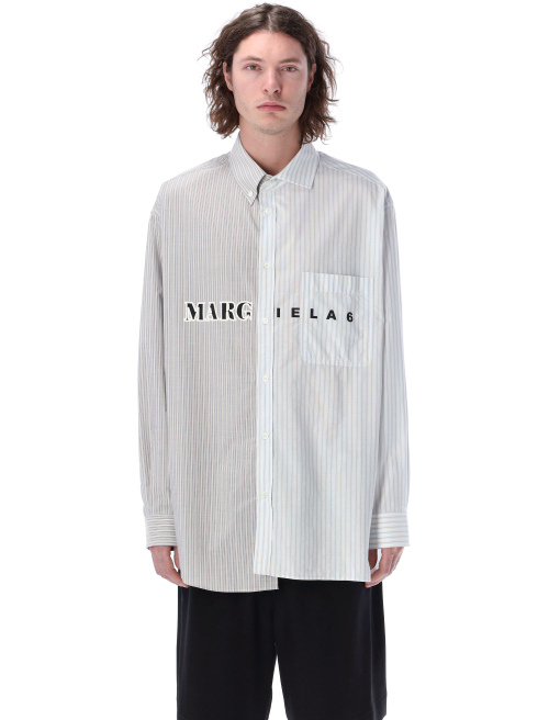 Asymmetric striped shirt - Shirt | Spazio Pritelli