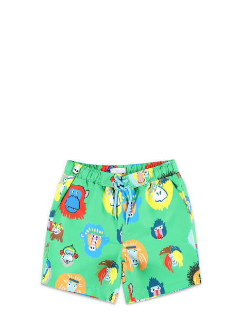 Monkey print beach shorts - Beachwear | Spazio Pritelli