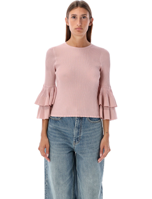Illustration tiered ruffle top - Woman | Spazio Pritelli