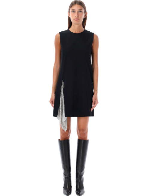 Metal mesh insert shift mini dress - Woman | Spazio Pritelli
