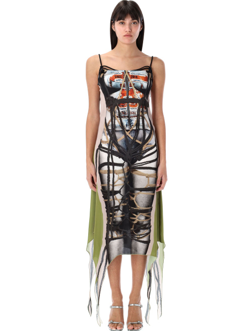 Bondage print dress - Apparel | Spazio Pritelli