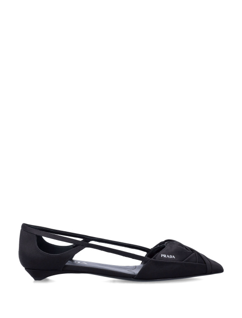 Satin cut-out ballerinas - Designers | Spazio Pritelli