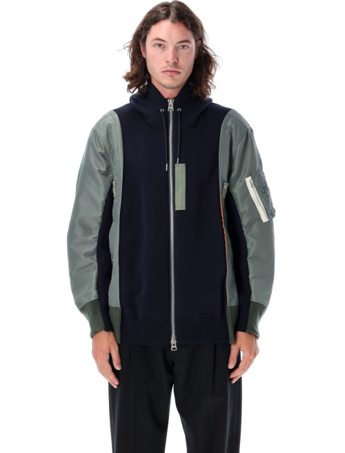 Bomber fleece hoodie zip - Fleece | Spazio Pritelli