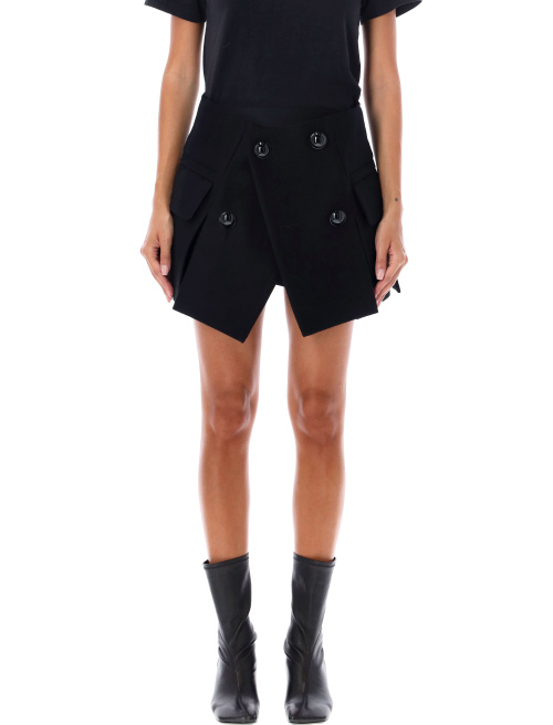 Melton mini skirt - Woman | Spazio Pritelli