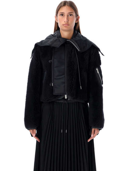 Teddy cropped bomber - Outerwear | Spazio Pritelli