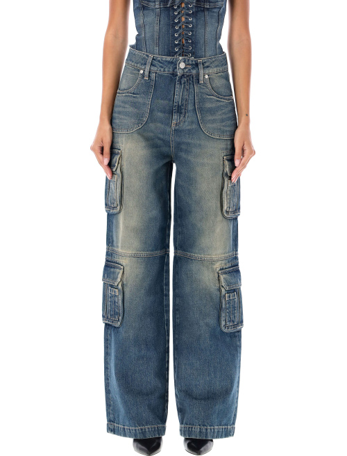Denim cargo trousers - Clothing | Spazio Pritelli