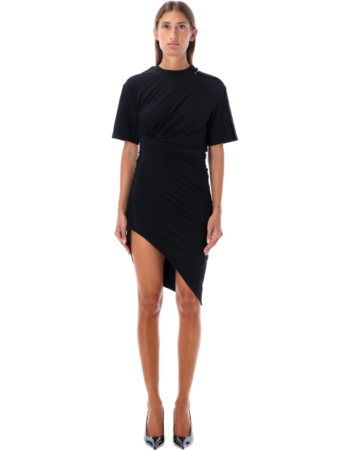 Ruched cotton mini dress - Clothing | Spazio Pritelli