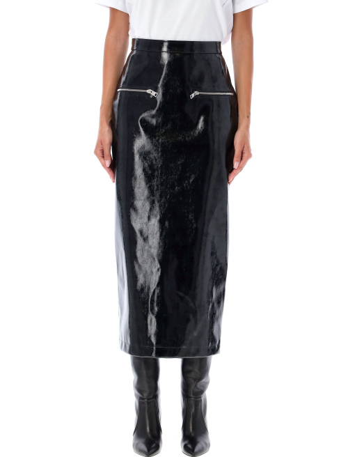 Patent leather midi skirt - Woman | Spazio Pritelli