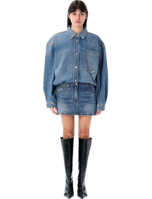 Pre-styled denim shirtdress - Apparel | Spazio Pritelli