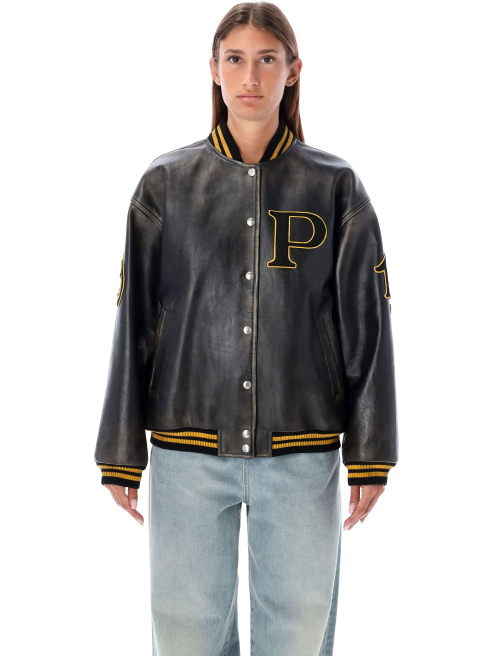 Leather Varsity jacket - Outerwear | Spazio Pritelli