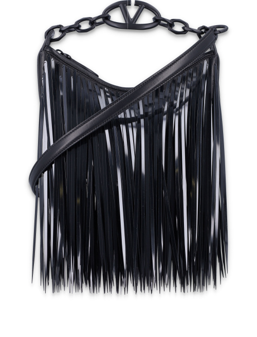VLogo Moon Mini Hobo Bag with sequin fringes - Mini bag | Spazio Pritelli