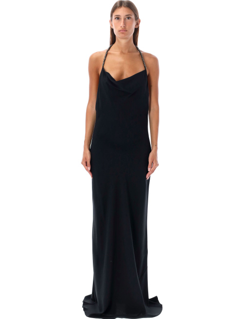 Crystal straps long dress - Woman | Spazio Pritelli
