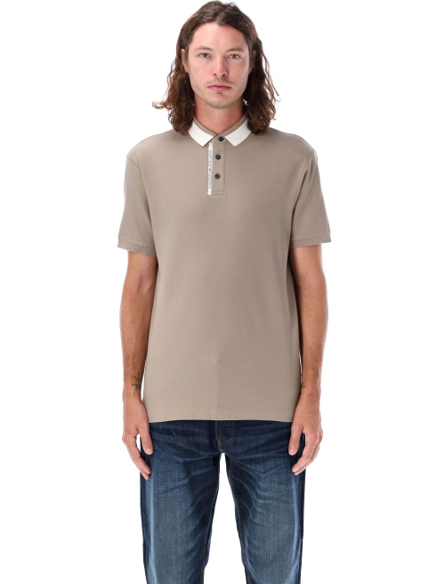 Contrast collar polo shirt - Designers | Spazio Pritelli