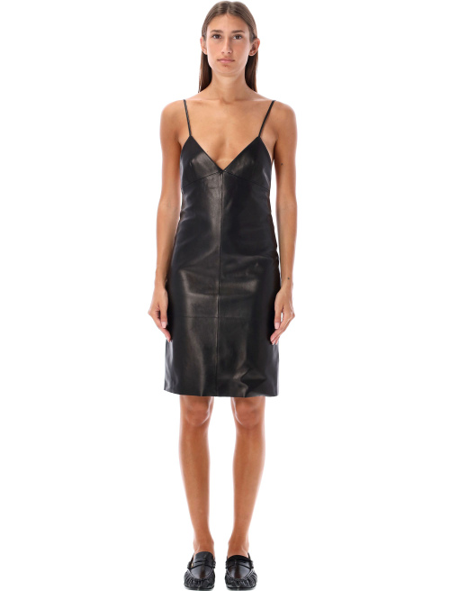 Leather midi dress - Woman | Spazio Pritelli