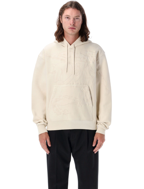 Embroidered logo hoodie - Fleece | Spazio Pritelli