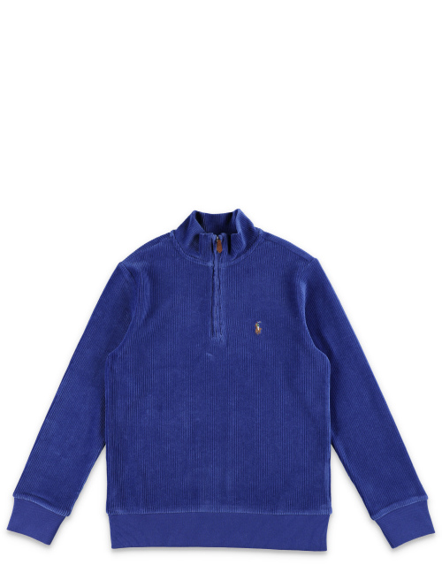 Kid - Knit corduroy quarter-zip pullover - Boy apparel | Spazio Pritelli