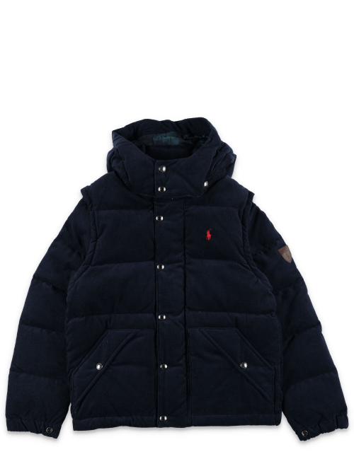 Kid - Convertible corduroy down jacket - Boy apparel | Spazio Pritelli