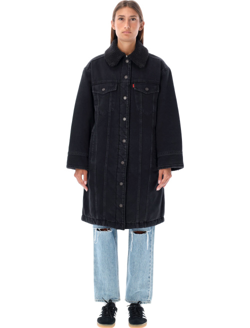 Padded trucker denim jacket - Woman | Spazio Pritelli