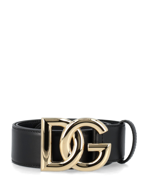 Calfskin belt with DG logo - Sale Women | Spazio Pritelli