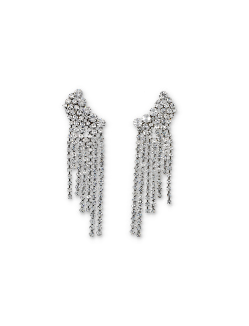 Fringe strass earrings - Earrings | Spazio Pritelli