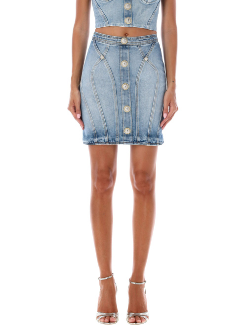 Denim mini skirt - Sales | Spazio Pritelli
