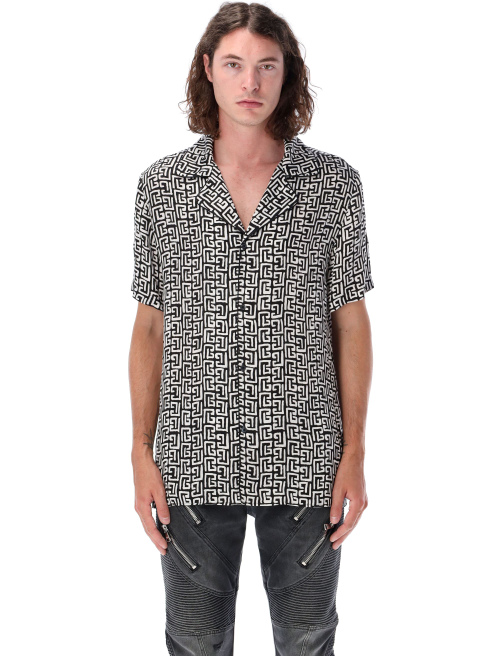 Monogram paint bowling shirt - Shirt | Spazio Pritelli